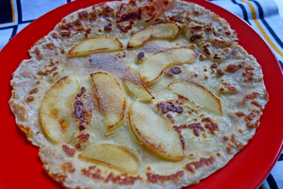 Apfel - Pfannkuchen mit Zimt