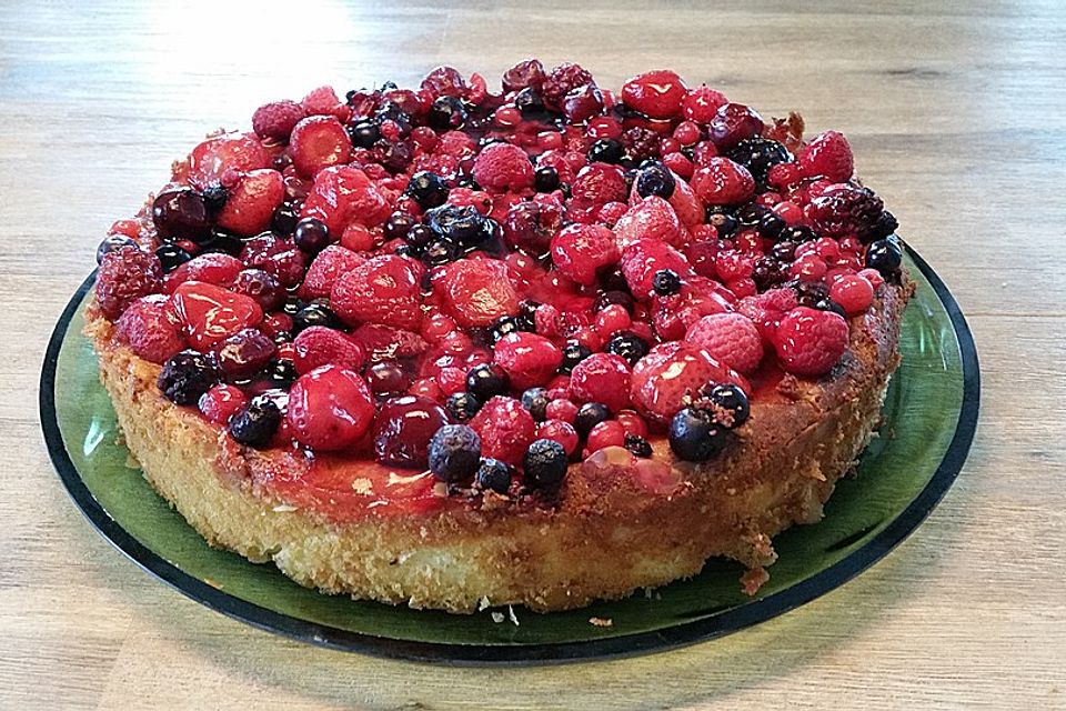 Grießtorte mit Fruchtguss