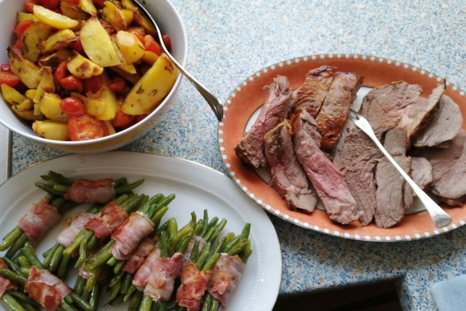 Lammbraten mit Rosmarinkartoffeln