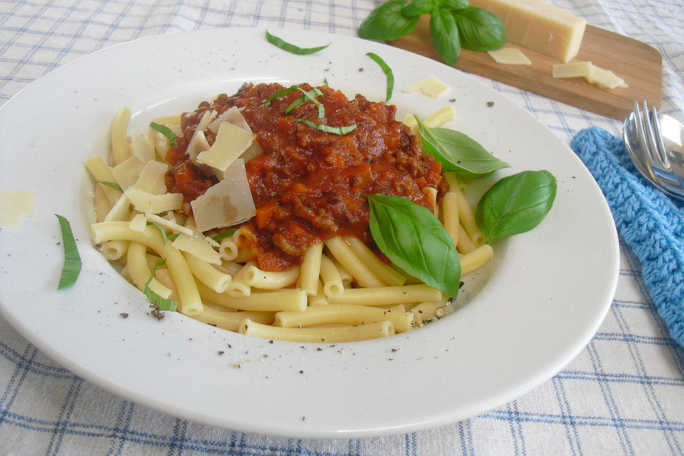 Bolognesesoße mit Nudeln