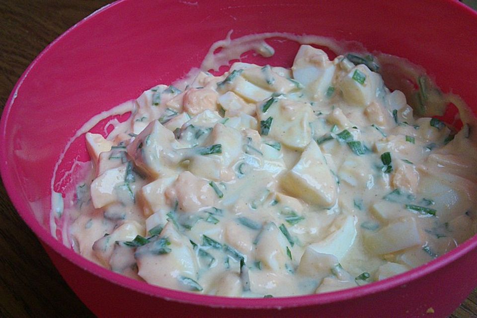 Eiersalat mit Schnittlauch