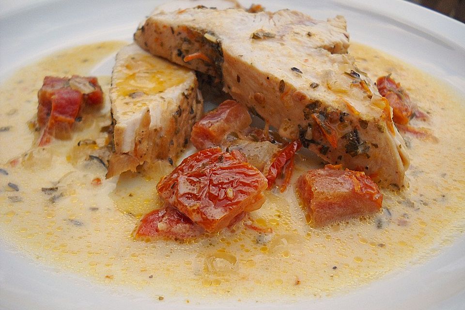 Putenbrust mit getrockneten Tomaten