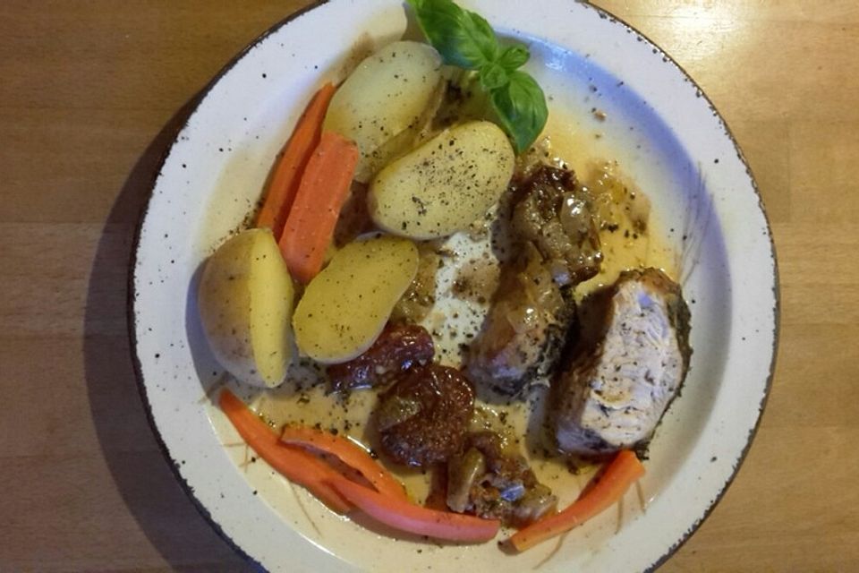 Putenbrust mit getrockneten Tomaten