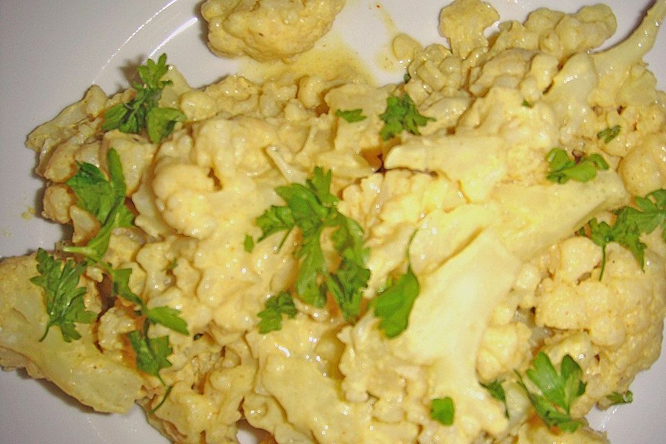 Blumenkohlsalat mit Curry