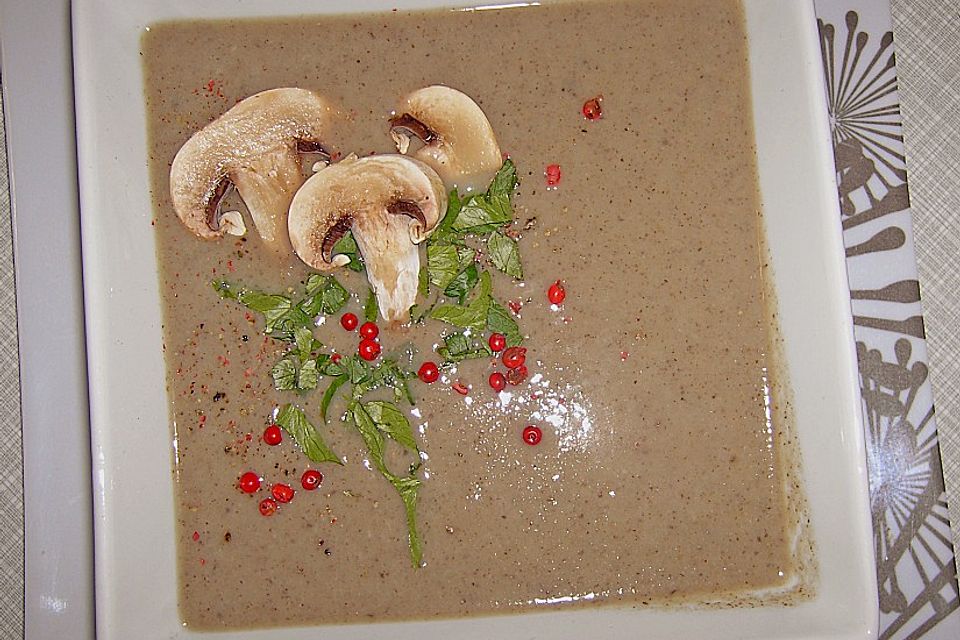 Champignon - Cremesuppe