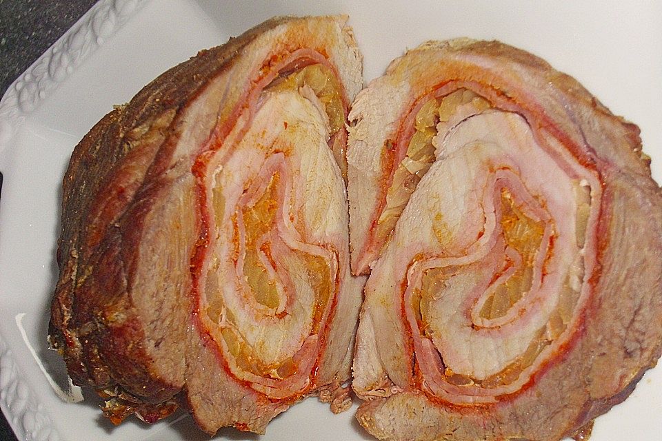 Rollbraten mit Ajvar