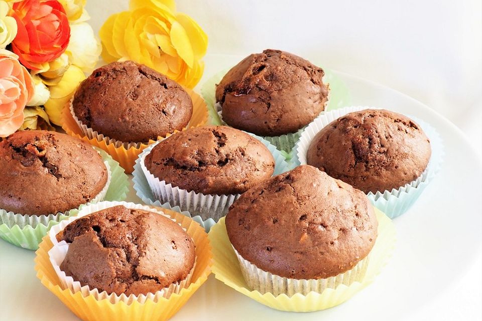 Erdnussbutter - Schokoladen - Muffins