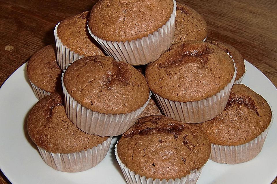 Erdnussbutter - Schokoladen - Muffins