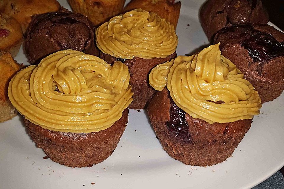 Erdnussbutter - Schokoladen - Muffins