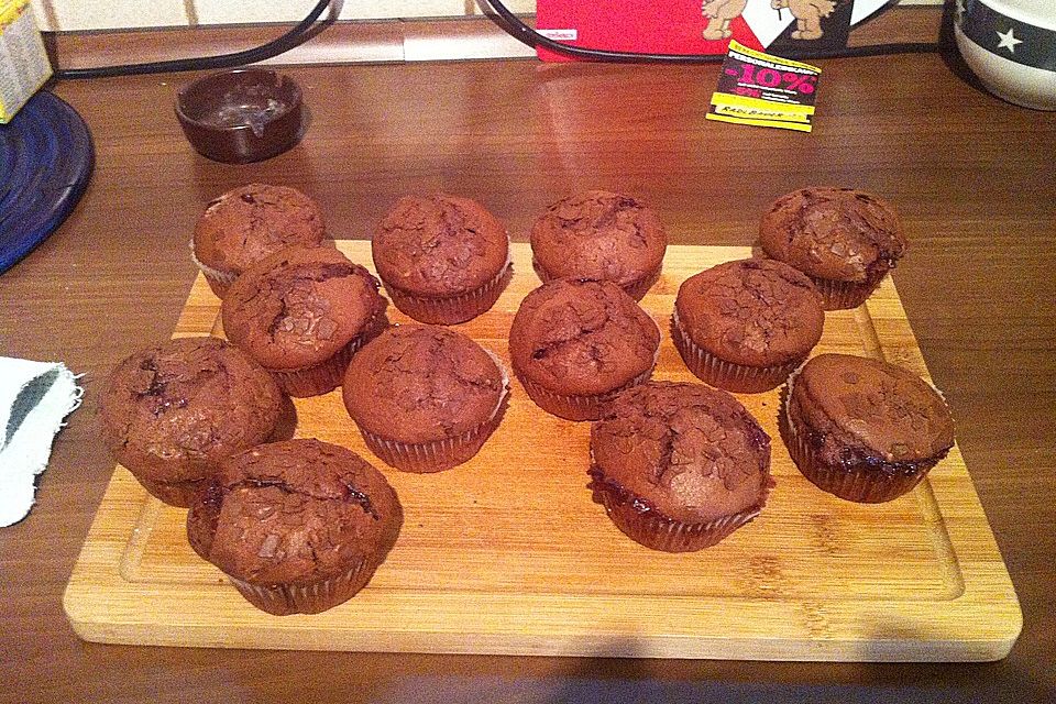 Erdnussbutter - Schokoladen - Muffins