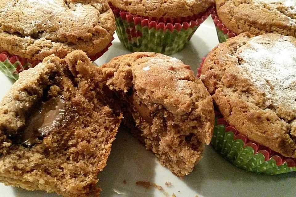 Erdnussbutter - Nutella - Muffins