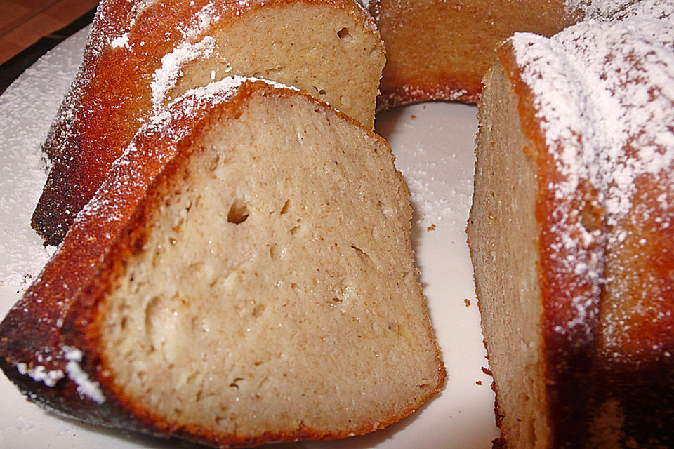 Bananen - Quark - Grieß - Kuchen