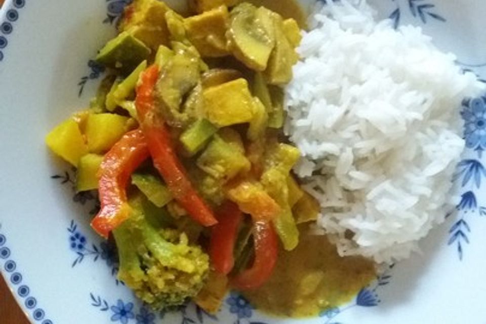 Indischer Curry - Kokostopf