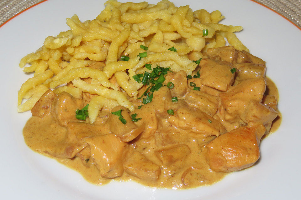 Puten - Curry - Geschnetzeltes