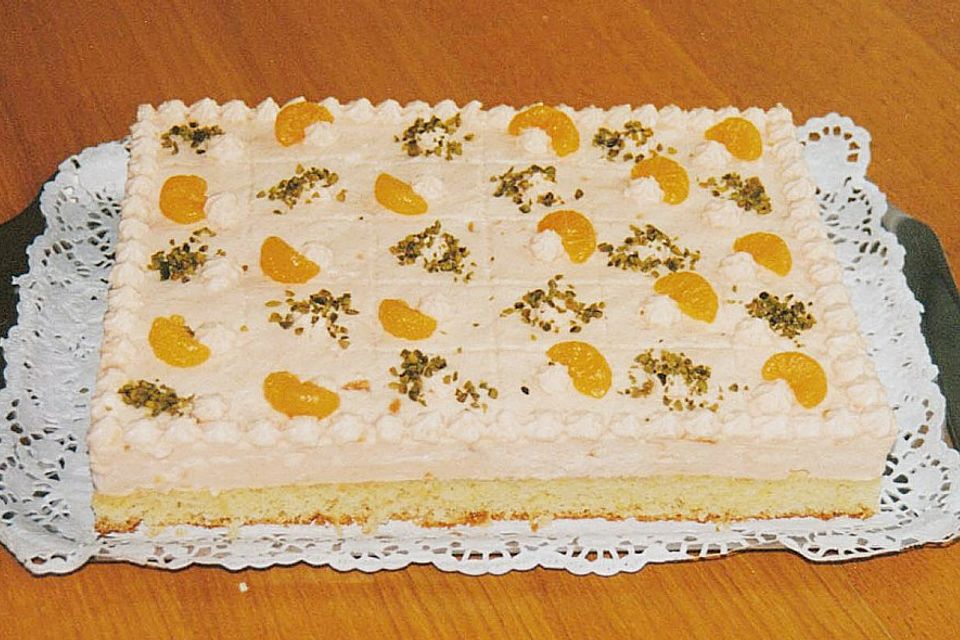 Sekttorte mit Mandarinen