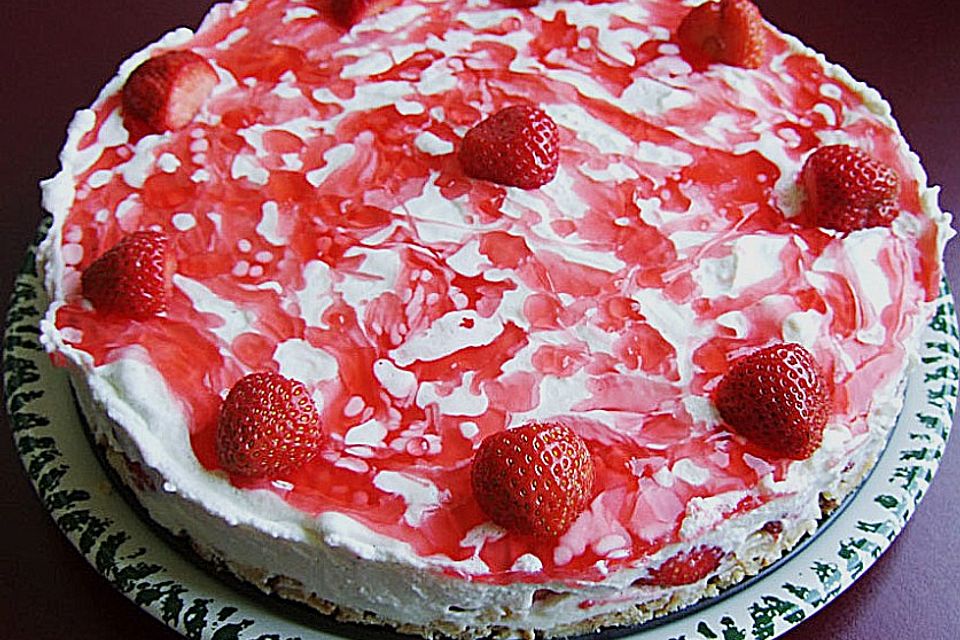 Erdbeertorte mit Frischkäse