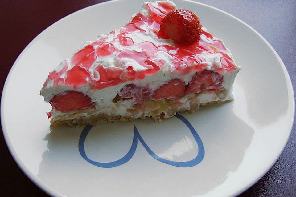 Erdbeertorte mit Frischkäse