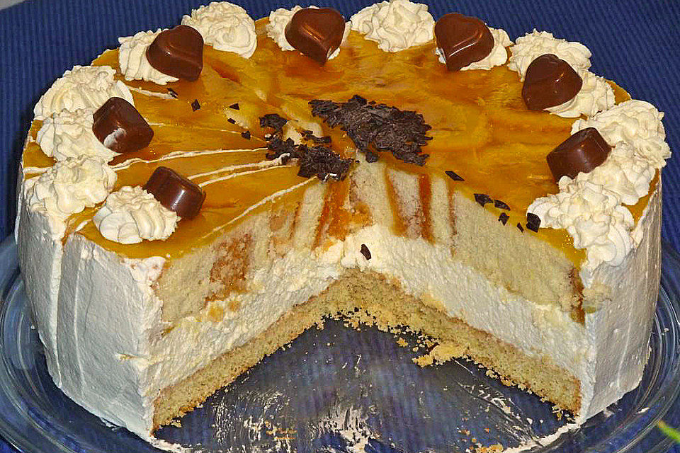 Orangen - Sauerrahm - Torte