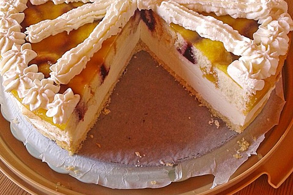 Orangen - Sauerrahm - Torte