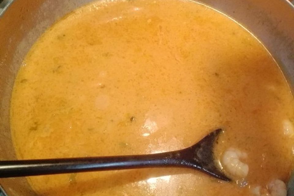 Garnelen - Kokos - Curry - Suppe