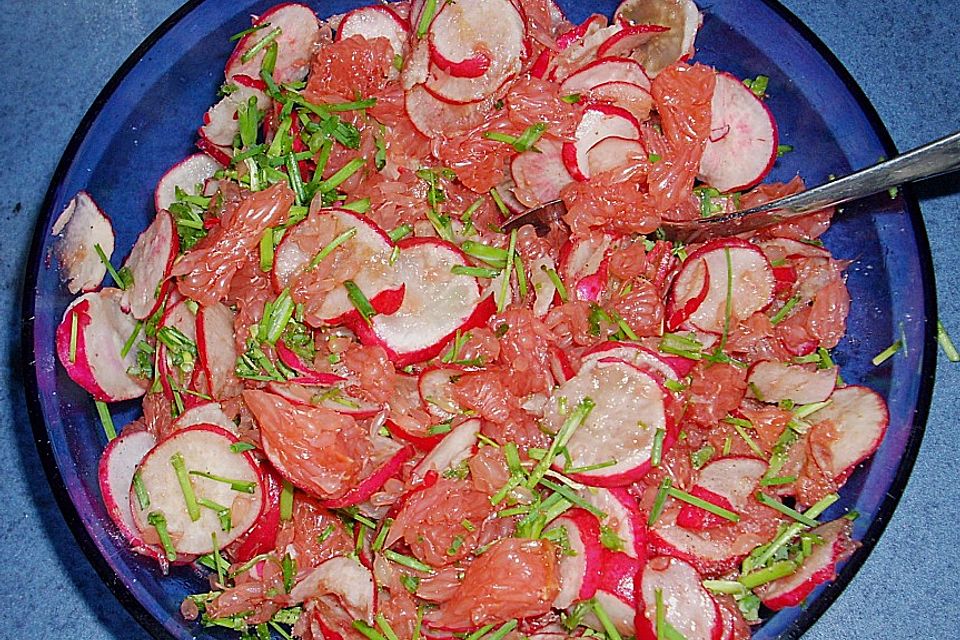 Pink Grapefruit - Radieschen - Salat