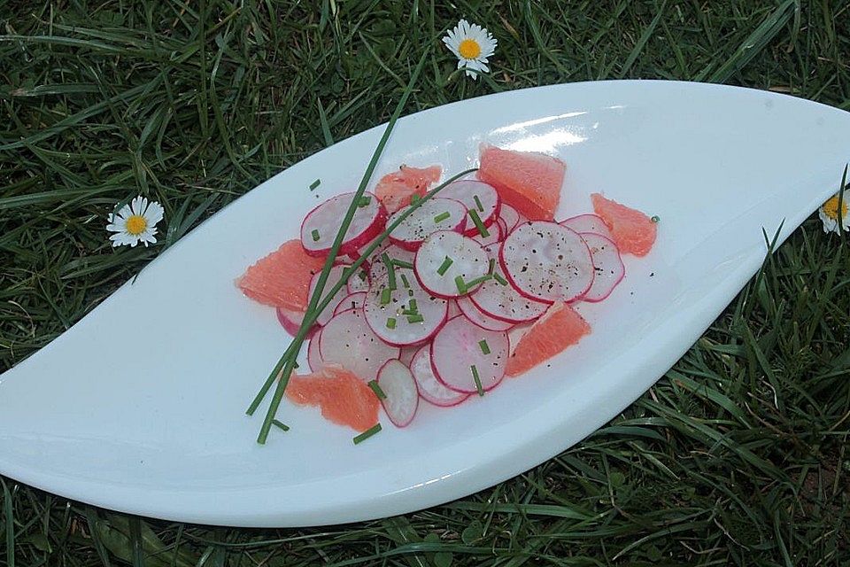 Pink Grapefruit - Radieschen - Salat