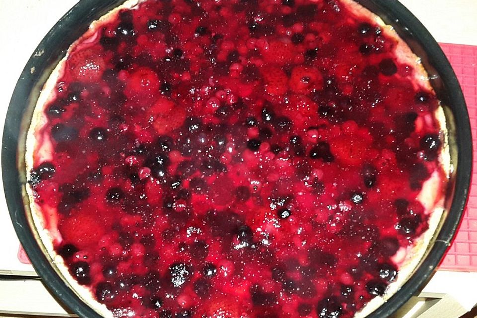 Fruchtiger Beeren - Vanille - Kuchen