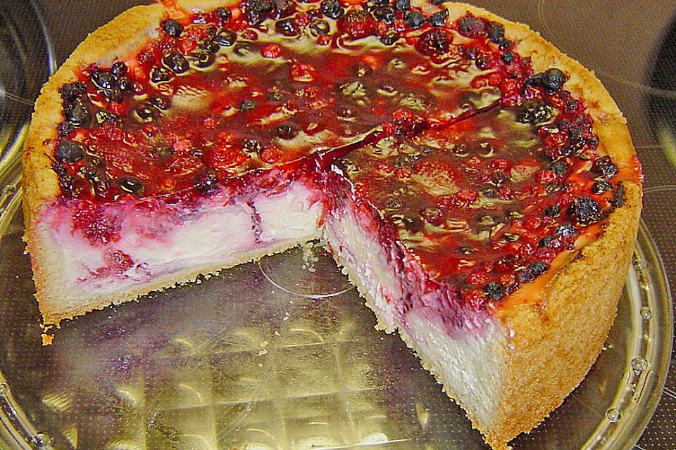 Fruchtiger Beeren - Vanille - Kuchen