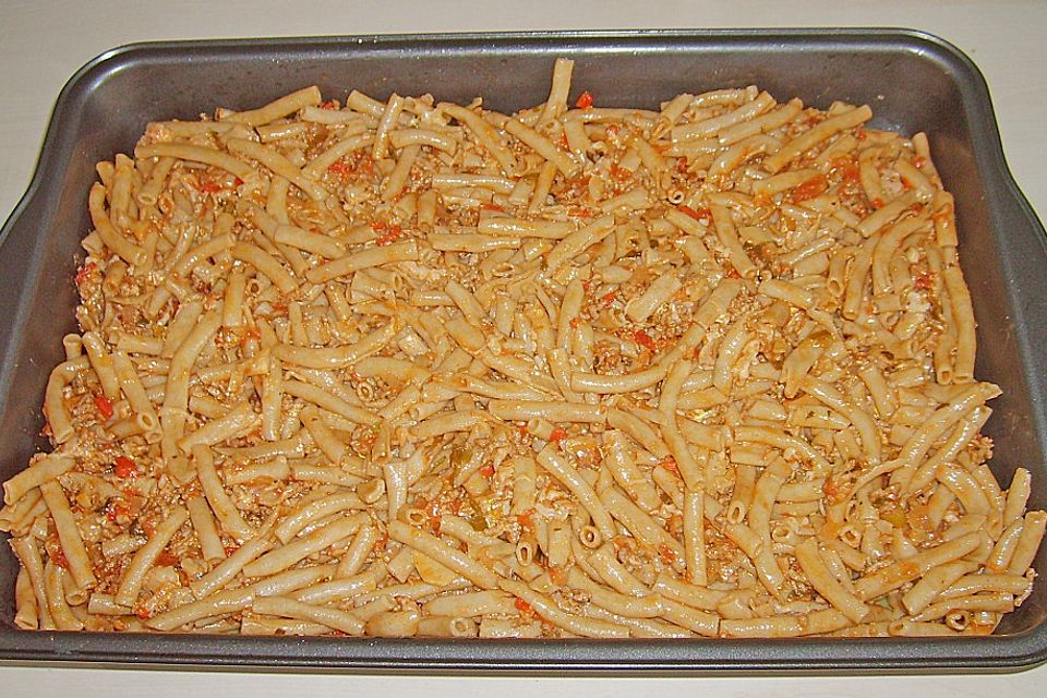 Nudel - Bolognese - Auflauf