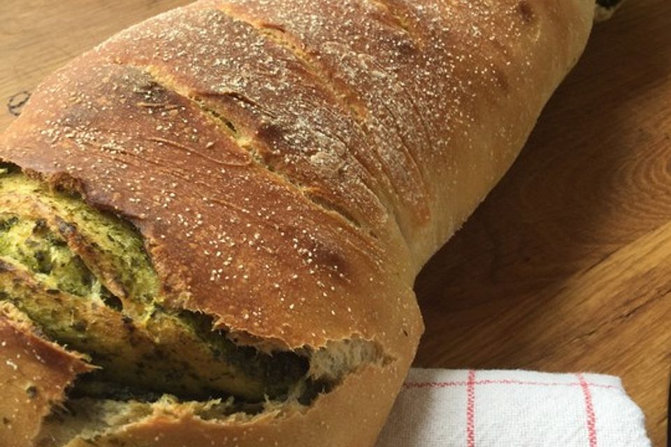 Rucola - Knoblauch - Brot