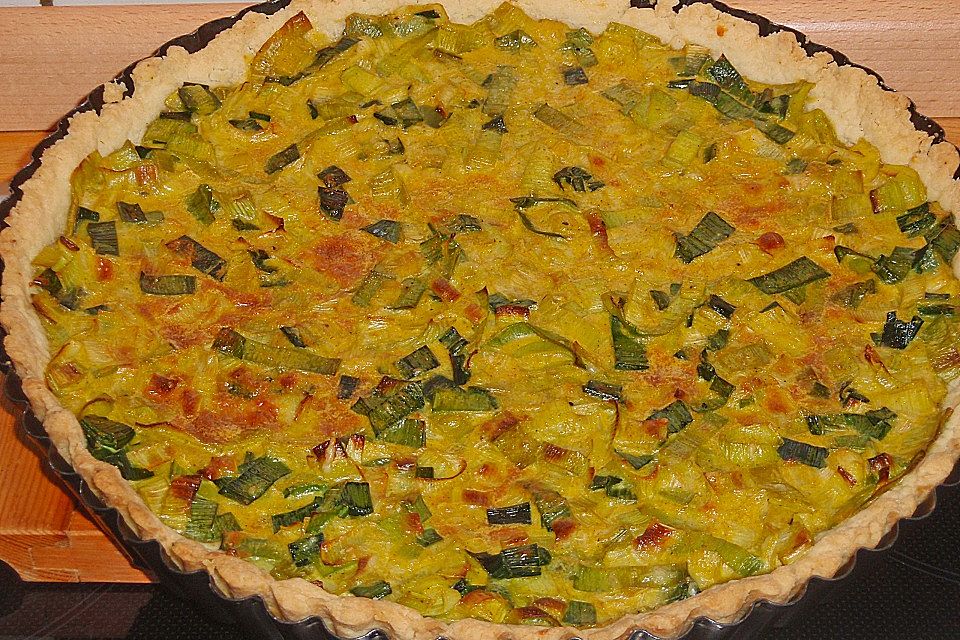 Lauch - Quiche mit Curry