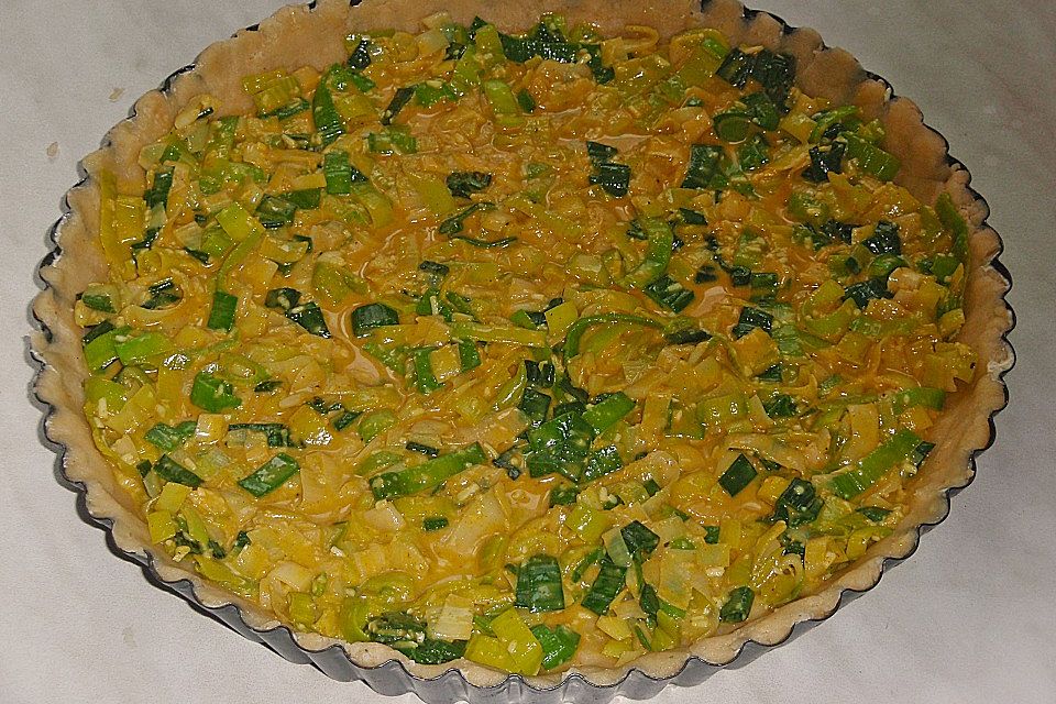 Lauch - Quiche mit Curry