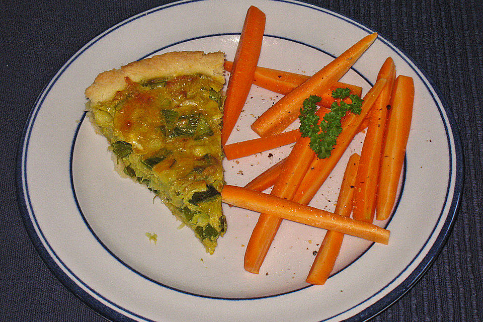 Lauch - Quiche mit Curry