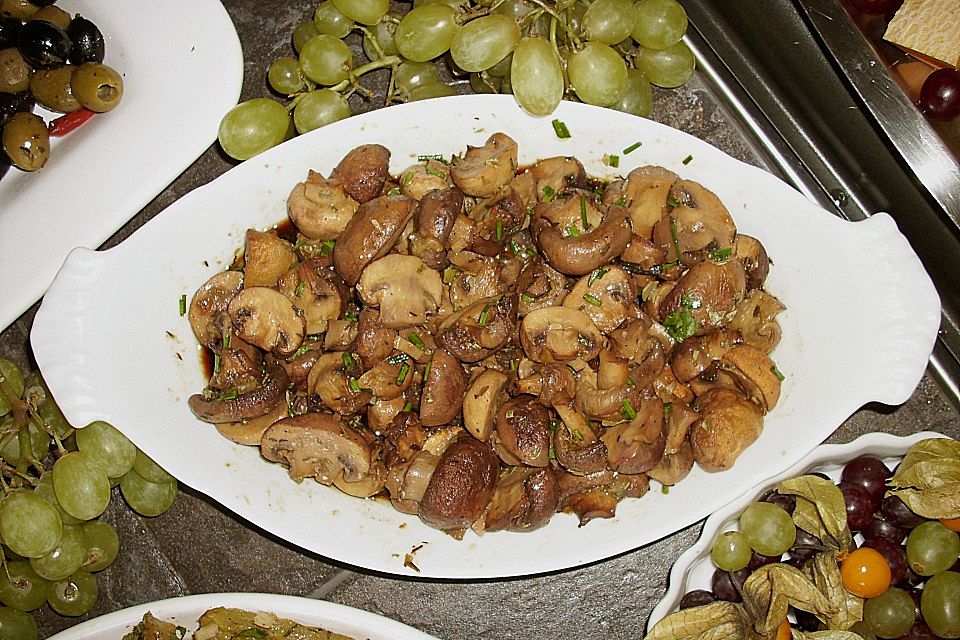 Marinierte Champignons