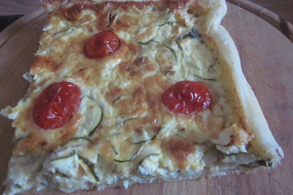 Blätterteig - Tomaten - Zucchini - Tarte