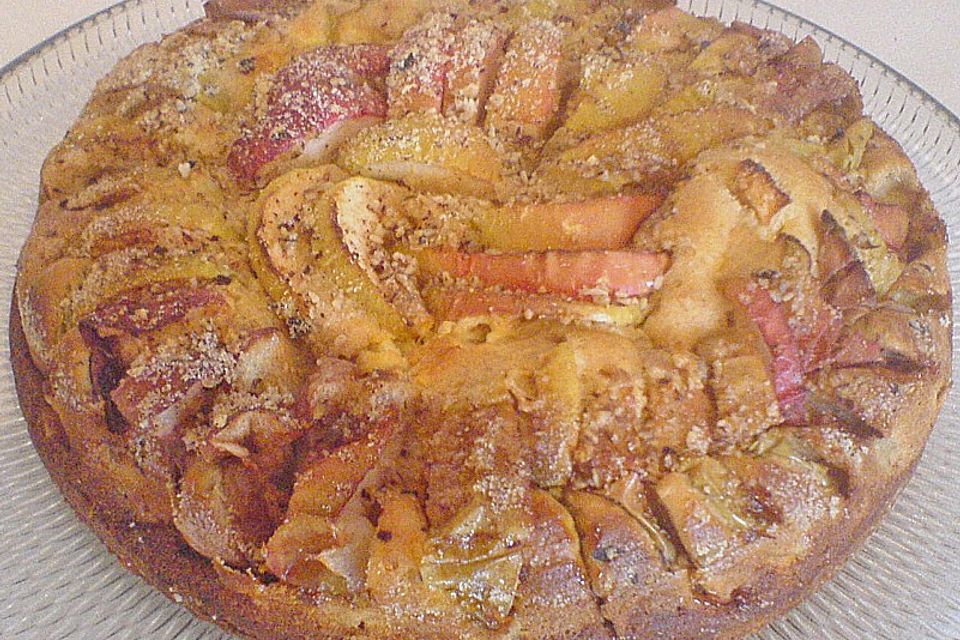 Apfelkuchen mit Quarkfüllung