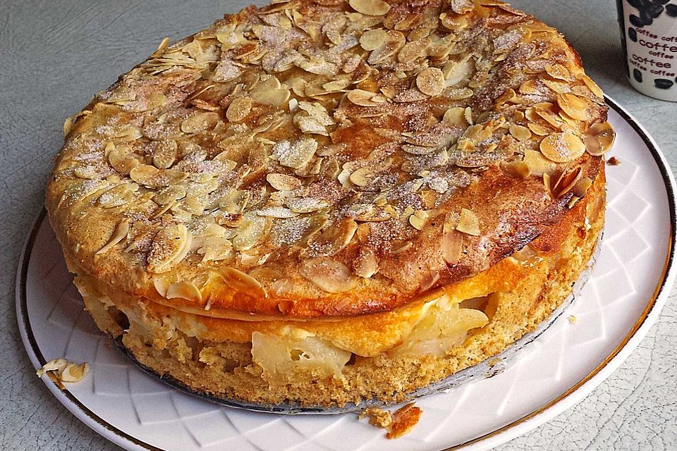 Apfelkuchen mit Quarkfüllung