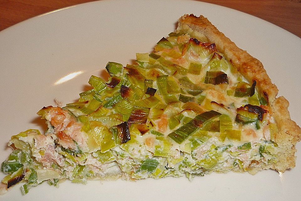 Lachs - Lauch - Quiche