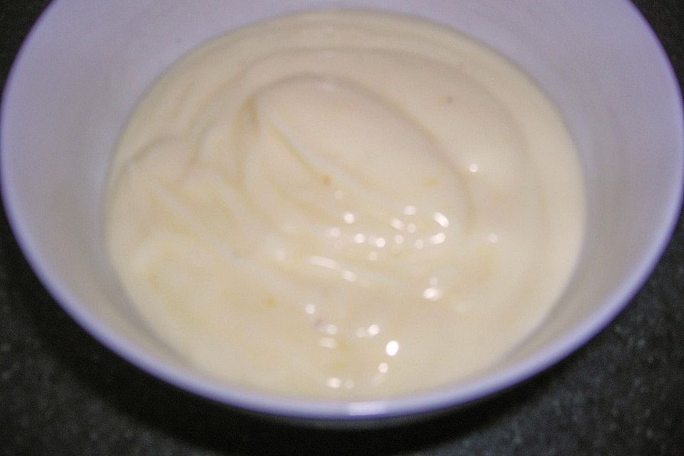 Vanille - Pudding mit Butterkeksen