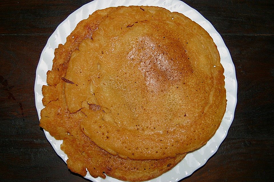 Pfannkuchen aus roten Linsen