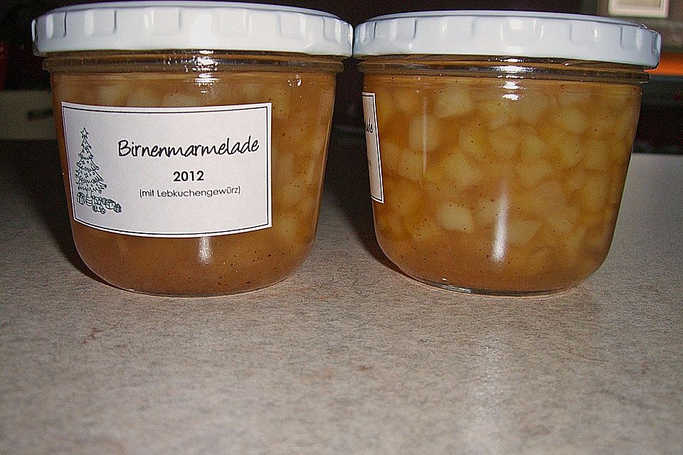 Birnen - Lebkuchen - Marmelade