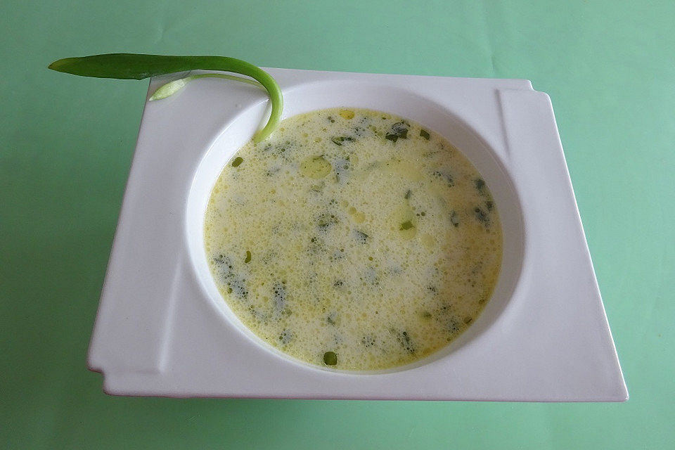 Bärlauch - Käse - Suppe