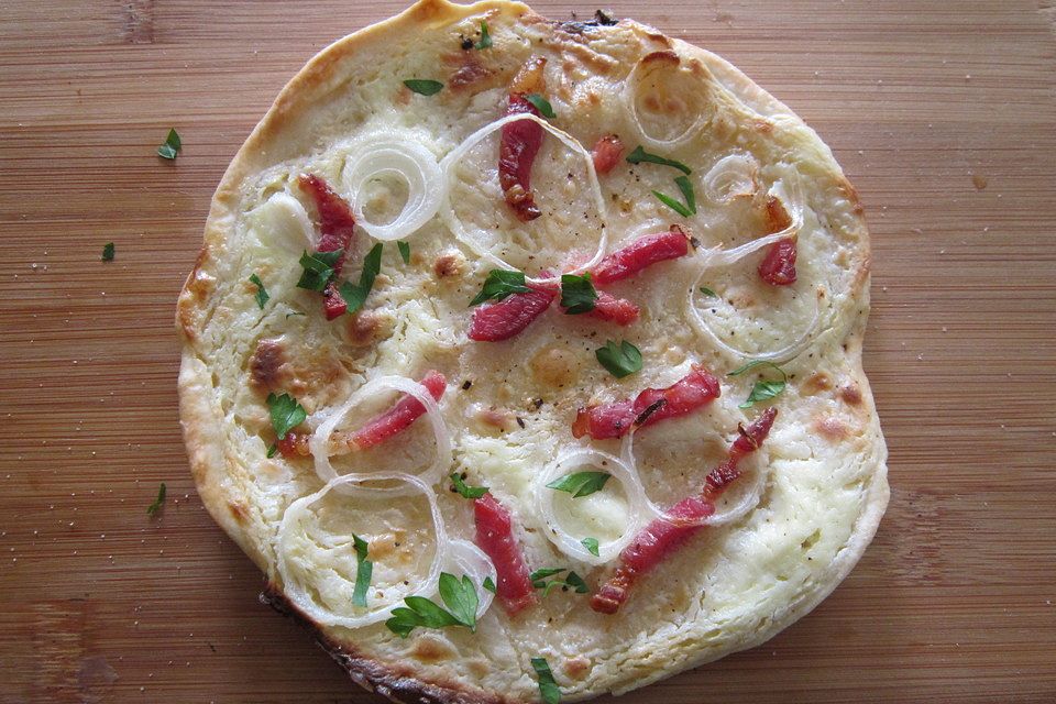 Schneller Flammkuchen