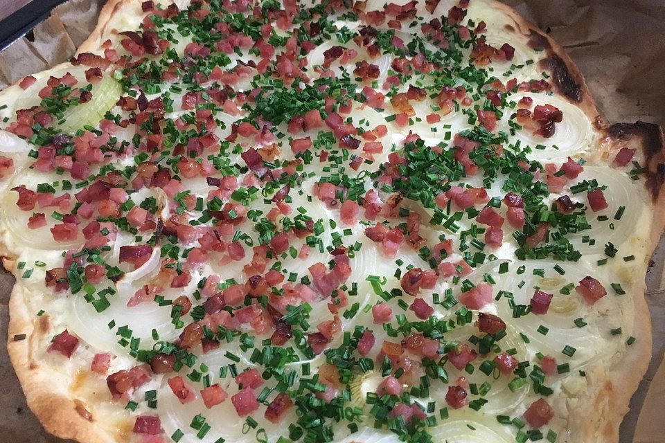 Schneller Flammkuchen