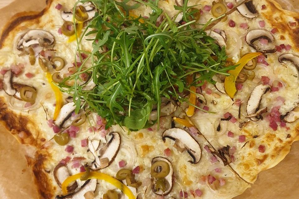 Schneller Flammkuchen