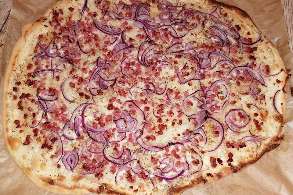 Schneller Flammkuchen