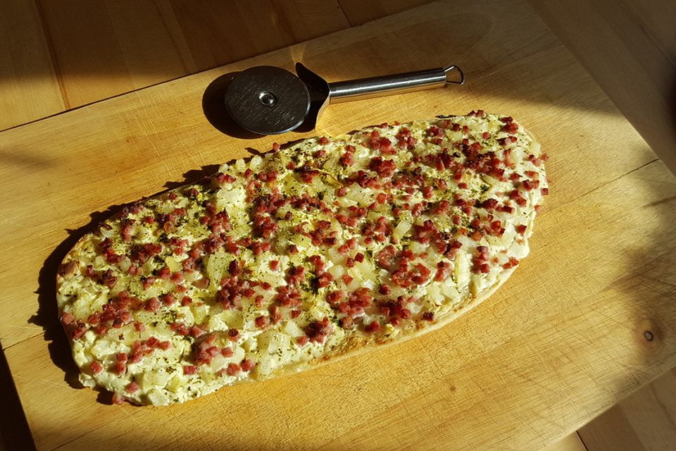 Schneller Flammkuchen