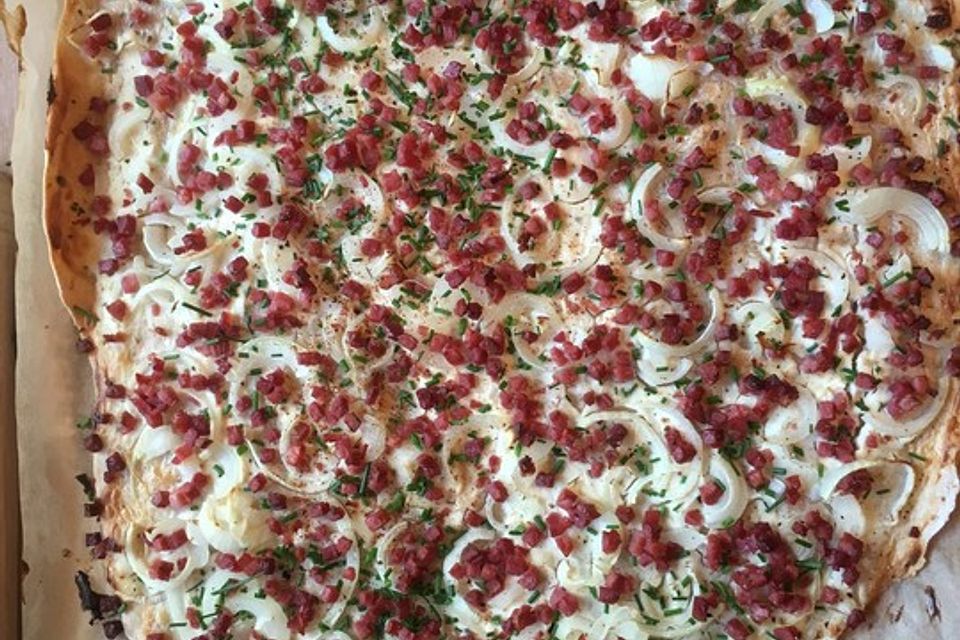 Schneller Flammkuchen