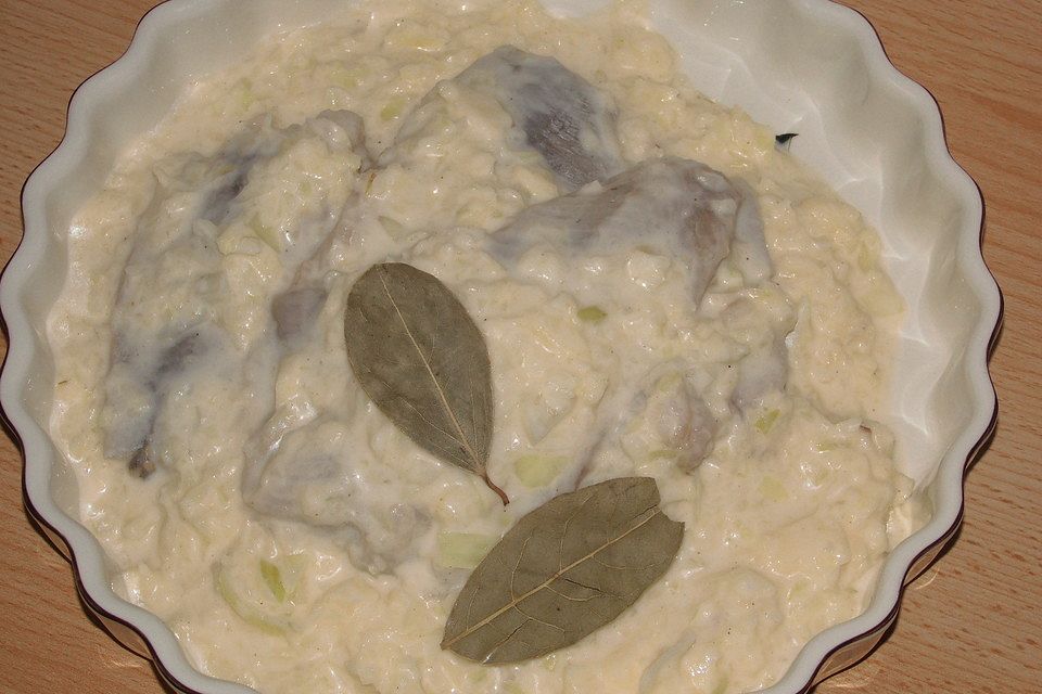 Matjesfilet mit Äpfeln