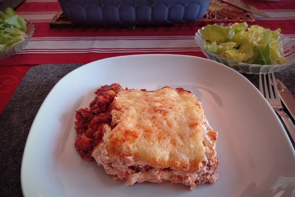 Gemüse - Hackfleisch - Lasagne